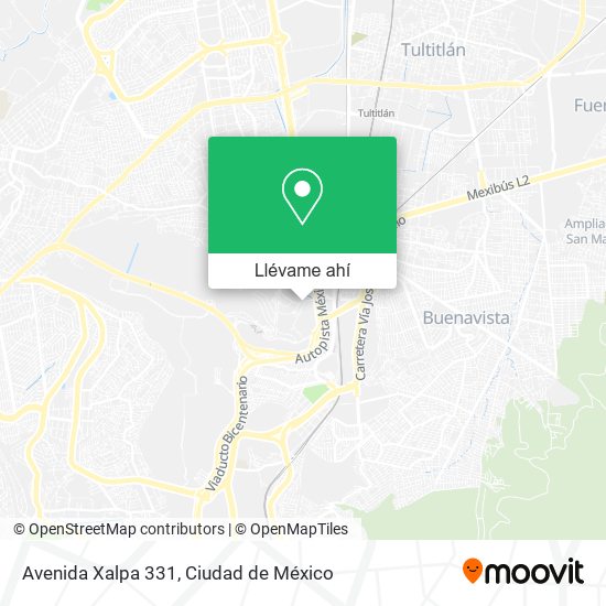 Mapa de Avenida Xalpa 331