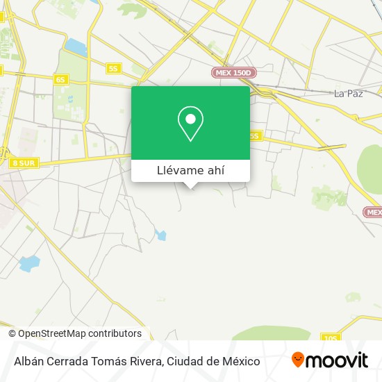 Mapa de Albán Cerrada Tomás Rivera