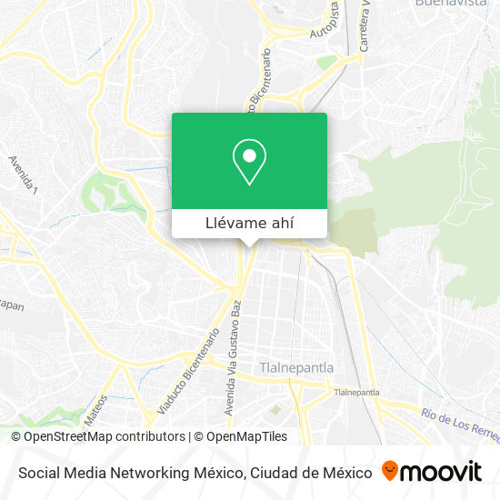Mapa de Social Media Networking México