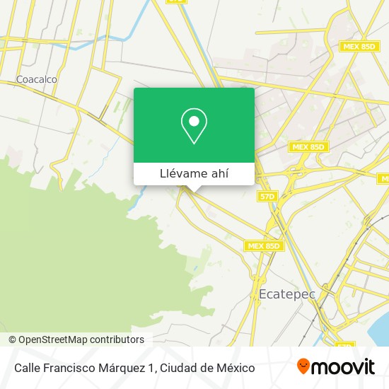 Mapa de Calle Francisco Márquez 1