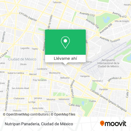 Mapa de Nutripan Panaderia