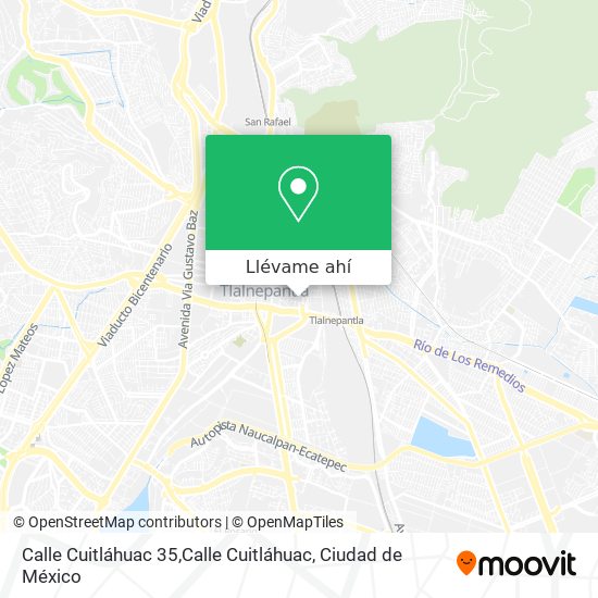 Cómo llegar a Calle Cuitláhuac 35,Calle Cuitláhuac en Tultitlán en Autobús  o Tren?