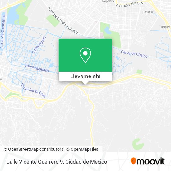 Mapa de Calle Vicente Guerrero 9