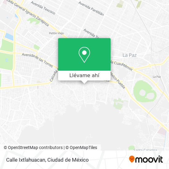 Mapa de Calle Ixtlahuacan