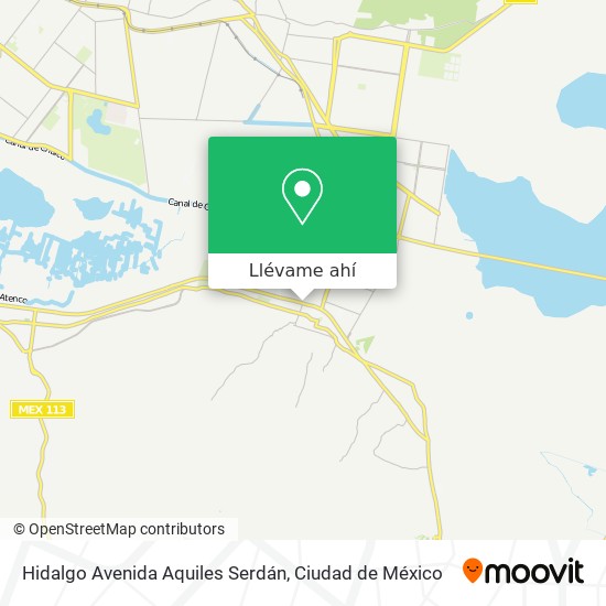 Mapa de Hidalgo Avenida Aquiles Serdán