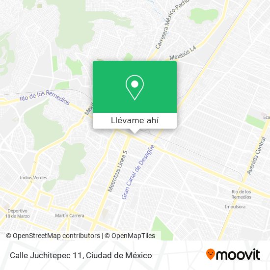Mapa de Calle Juchitepec 11