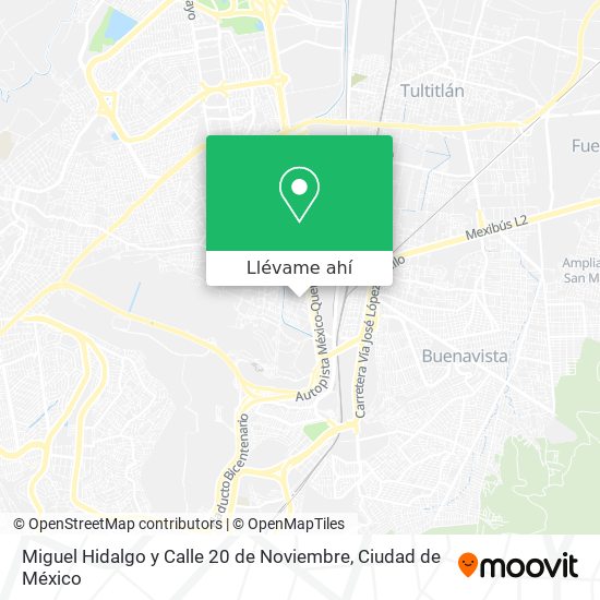 Mapa de Miguel Hidalgo y Calle 20 de Noviembre