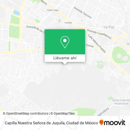 Mapa de Capilla Nuestra Señora de Juquila