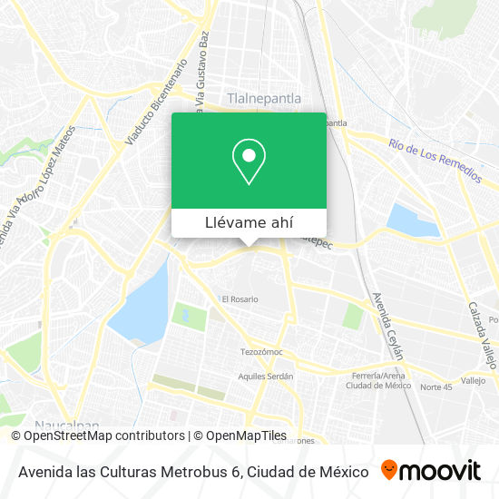 Mapa de Avenida las Culturas Metrobus 6