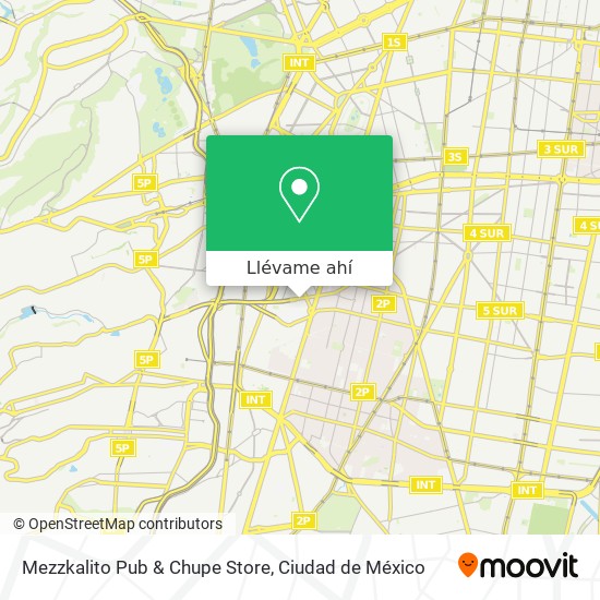 Mapa de Mezzkalito Pub & Chupe Store