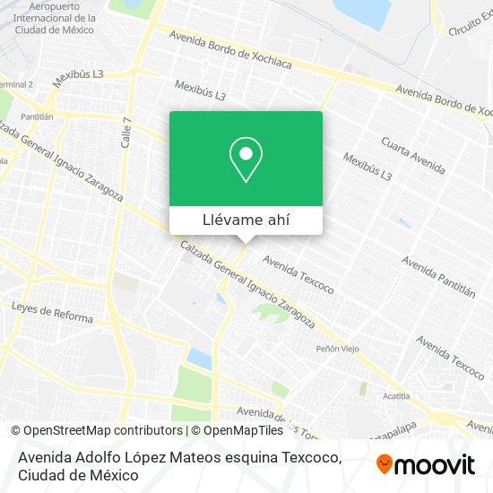 Mapa de Avenida Adolfo López Mateos esquina Texcoco