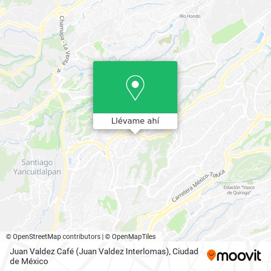 Mapa de Juan Valdez Café (Juan Valdez Interlomas)
