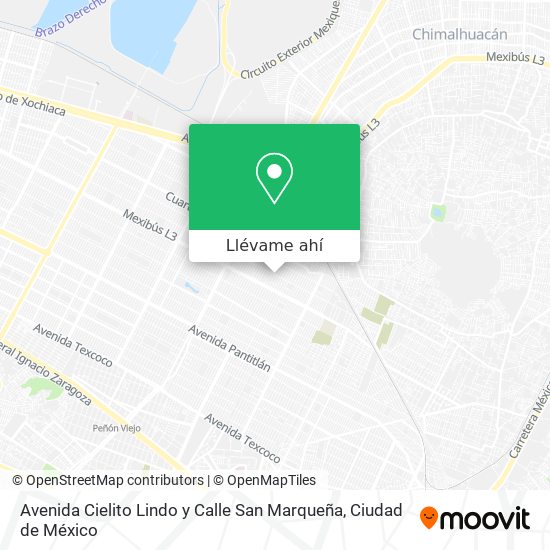 Mapa de Avenida Cielito Lindo y Calle San Marqueña