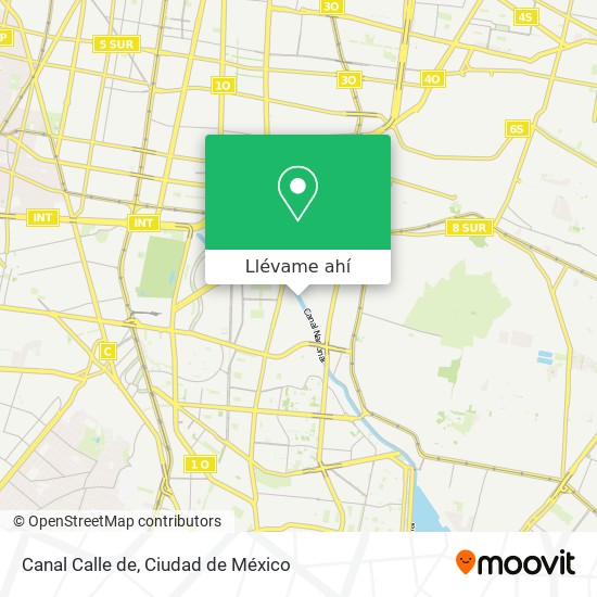Mapa de Canal Calle de