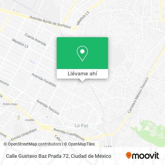 Cómo llegar a Calle Gustavo Baz Prada 72 en Nezahualcóyotl en Autobús o  Metro?