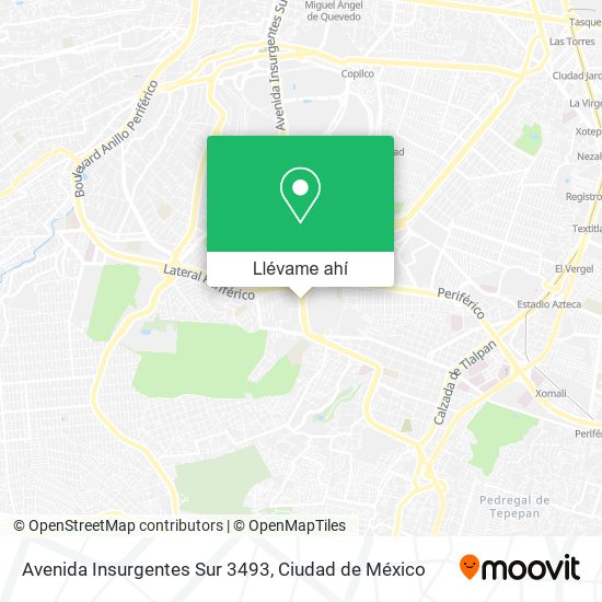 Mapa de Avenida Insurgentes Sur 3493