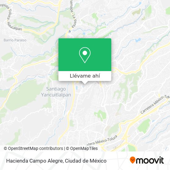 Mapa de Hacienda Campo Alegre