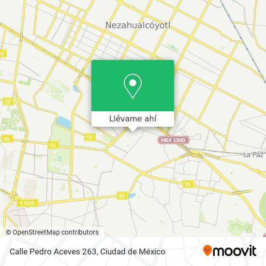 Mapa de Calle Pedro Aceves 263