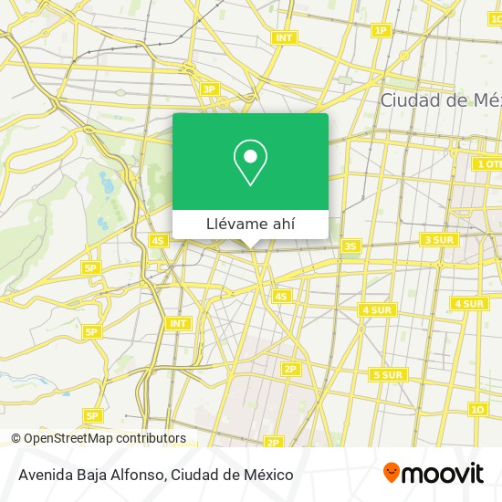 Mapa de Avenida Baja Alfonso