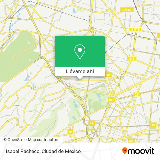 Mapa de Isabel Pacheco