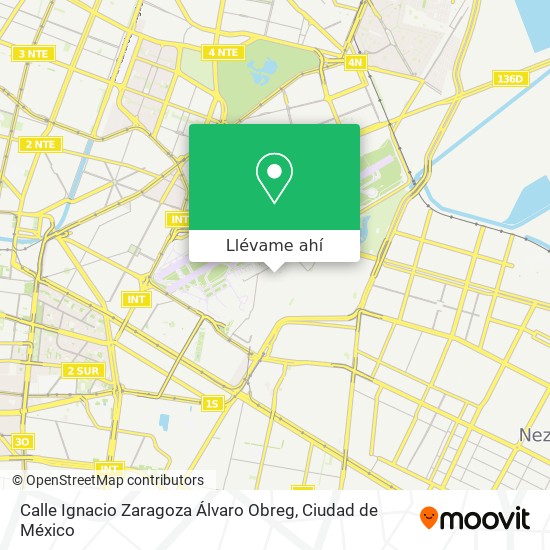 Mapa de Calle Ignacio Zaragoza Álvaro Obreg
