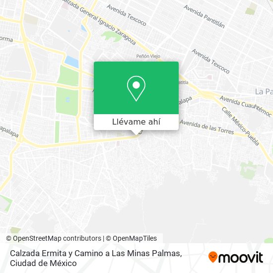 Mapa de Calzada Ermita y Camino a Las Minas Palmas