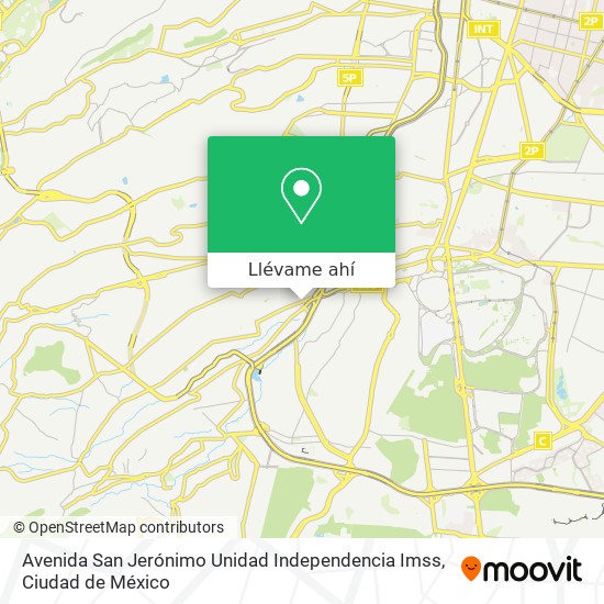 Mapa de Avenida San Jerónimo Unidad Independencia Imss