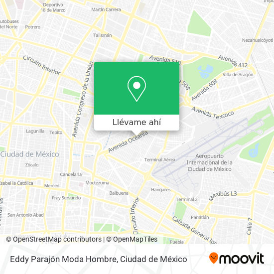 Mapa de Eddy Parajón Moda Hombre