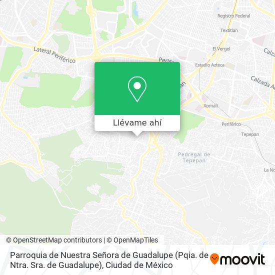 Mapa de Parroquia de Nuestra Señora de Guadalupe (Pqia. de Ntra. Sra. de Guadalupe)