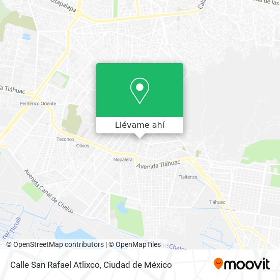 Mapa de Calle San Rafael Atlixco