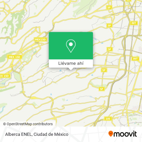 Mapa de Alberca ENEL