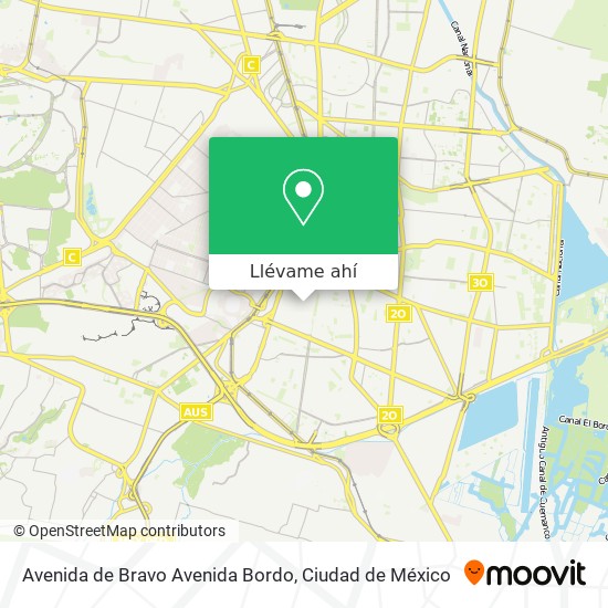 Mapa de Avenida de Bravo Avenida Bordo