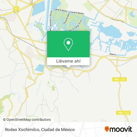 Mapa de Rodeo Xochimilco