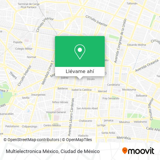 Mapa de Multielectronica México