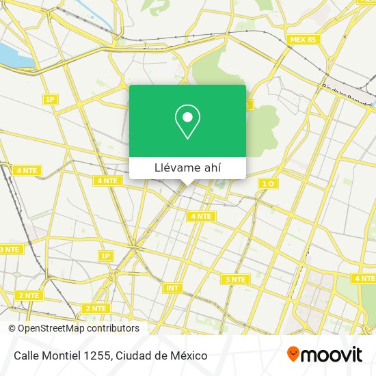 Mapa de Calle Montiel 1255