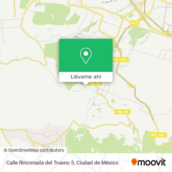 Mapa de Calle Rinconada del Trueno 5