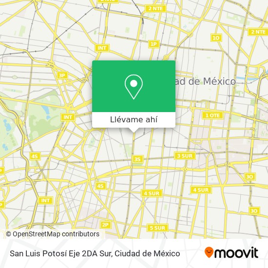 Mapa de San Luis Potosí Eje 2DA Sur