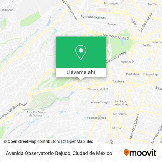 Mapa de Avenida Observatorio Bejuco