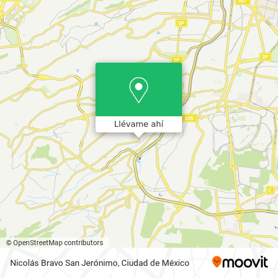 Mapa de Nicolás Bravo San Jerónimo