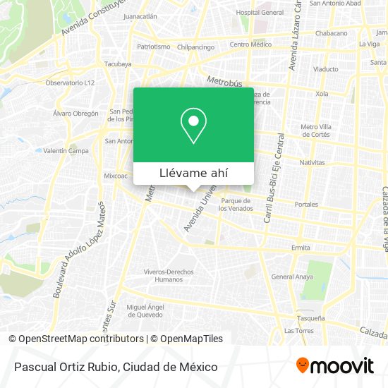 Mapa de Pascual Ortiz Rubio