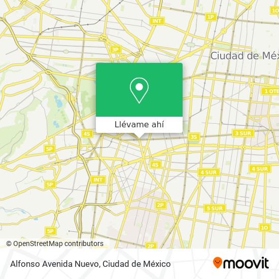 Mapa de Alfonso Avenida Nuevo