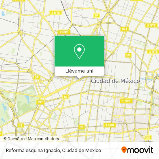 Mapa de Reforma esquina Ignacio