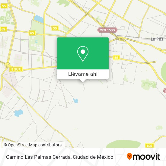 Mapa de Camino Las Palmas Cerrada