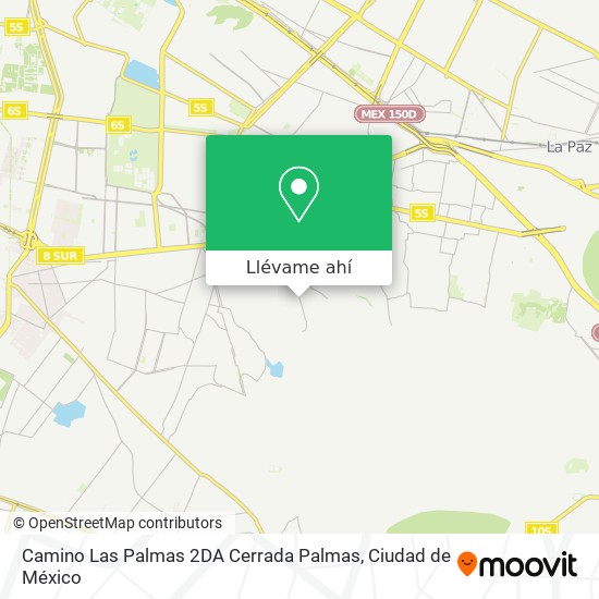 Mapa de Camino Las Palmas 2DA Cerrada Palmas