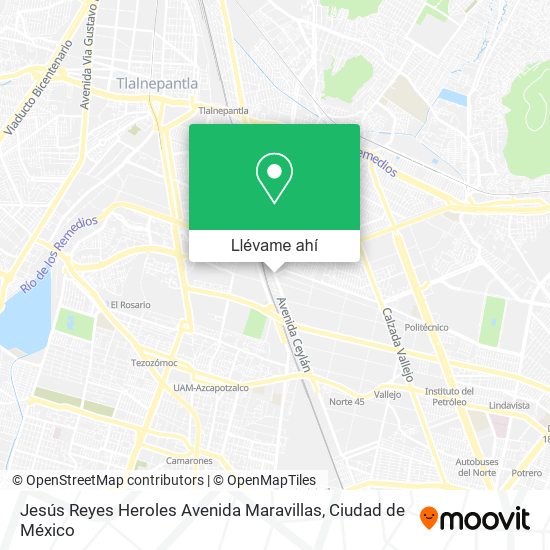 Mapa de Jesús Reyes Heroles Avenida Maravillas