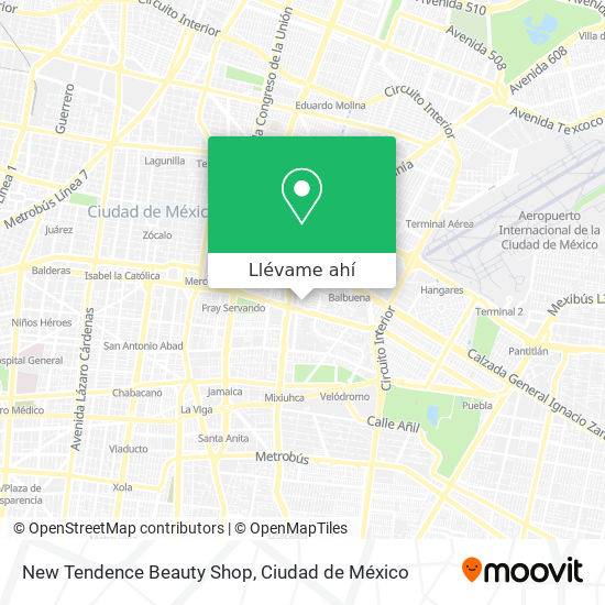 Mapa de New Tendence Beauty Shop