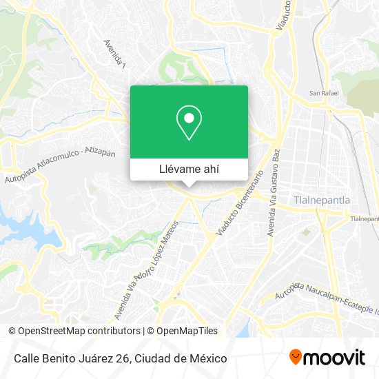 Mapa de Calle Benito Juárez 26