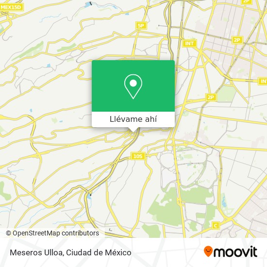 Mapa de Meseros Ulloa