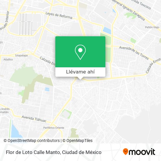 Mapa de Flor de Loto Calle Manto