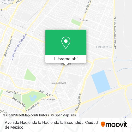Mapa de Avenida Hacienda la Hacienda la Escondida